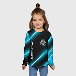 Лонгслив детский Elden Ring неоновые лампы, цвет: 3D-принт — фото 2