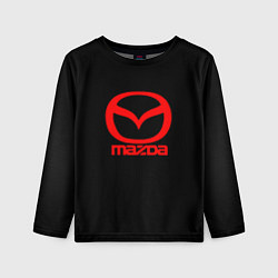 Лонгслив детский Mazda red logo, цвет: 3D-принт