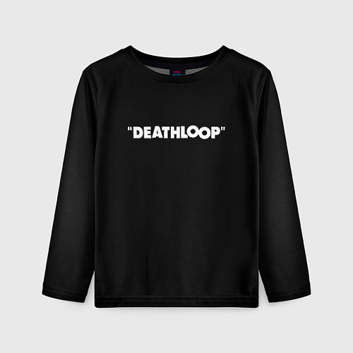 Детский лонгслив Deathloop logo / 3D-принт – фото 1