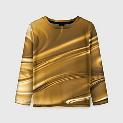 Лонгслив детский Золотой сплав абстрактная текстура, цвет: 3D-принт