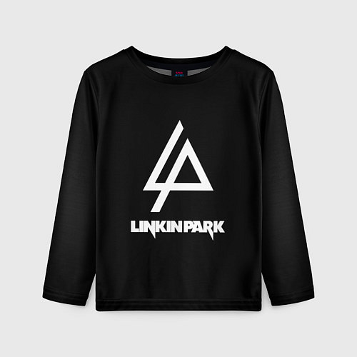 Детский лонгслив Linkin park logo brend music / 3D-принт – фото 1