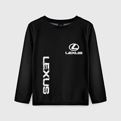 Лонгслив детский Lexus white logo auto, цвет: 3D-принт