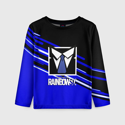 Детский лонгслив Rainbow six geometry steel / 3D-принт – фото 1