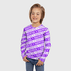 Лонгслив детский Juventus pattern, цвет: 3D-принт — фото 2