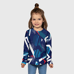 Лонгслив детский Абстрактный фон с пятнистым узором, цвет: 3D-принт — фото 2