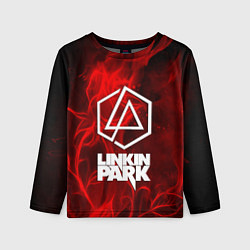 Детский лонгслив Linkin park fire flower