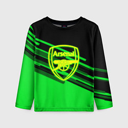 Детский лонгслив Arsenal geometry line green