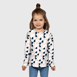 Лонгслив детский Узор полукруг, цвет: 3D-принт — фото 2
