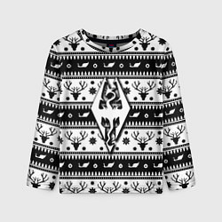 Детский лонгслив The Elder Scrolls winter deer pattern