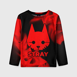 Лонгслив детский Stray - red gradient, цвет: 3D-принт