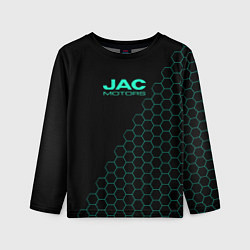 Лонгслив детский Jac motors чёрный мозаика, цвет: 3D-принт