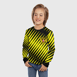 Лонгслив детский Герб РФ абстракция, цвет: 3D-принт — фото 2