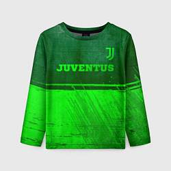 Детский лонгслив Juventus - green gradient посередине