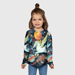 Лонгслив детский Созвездие пегас, цвет: 3D-принт — фото 2