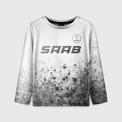 Детский лонгслив Saab - white gradient посередине