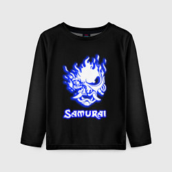 Детский лонгслив Samurai logo ghost