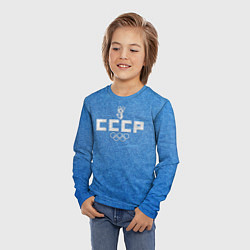 Лонгслив детский Олимпийская форма СССР, цвет: 3D-принт — фото 2