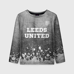 Детский лонгслив Leeds United - grey gradient посередине