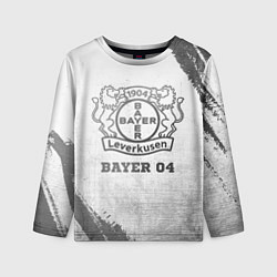 Детский лонгслив Bayer 04 - white gradient