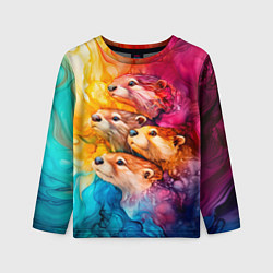 Детский лонгслив Четыре выдры