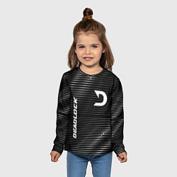 Лонгслив детский Deadlock metal game lines, цвет: 3D-принт — фото 2