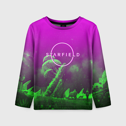 Детский лонгслив Starfield space rpg / 3D-принт – фото 1