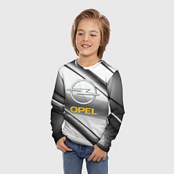 Лонгслив детский Opel стальная геометрия, цвет: 3D-принт — фото 2