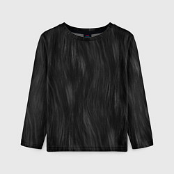 Детский лонгслив Мех чёрной кошки