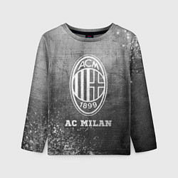 Детский лонгслив AC Milan - grey gradient