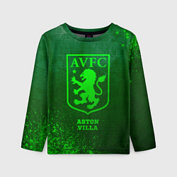 Детский лонгслив Aston Villa - green gradient