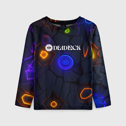 Детский лонгслив Deadlock logo текстурные плиты / 3D-принт – фото 1