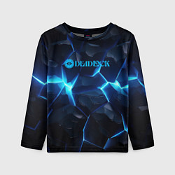 Детский лонгслив Deadlock logo синий лого