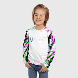Лонгслив детский Vrising глитч краски, цвет: 3D-принт — фото 2