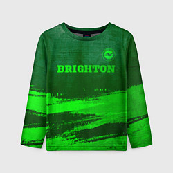 Детский лонгслив Brighton - green gradient посередине