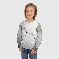 Лонгслив детский Растрескавшийся бетон, цвет: 3D-принт — фото 2