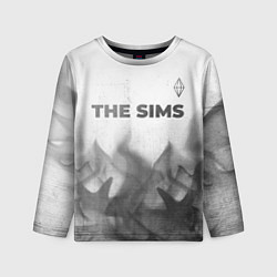 Детский лонгслив The Sims - white gradient посередине