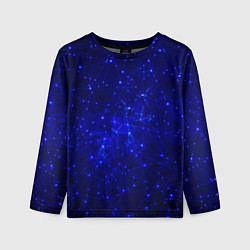 Детский лонгслив Обширная вселенная - соединяющиеся линии нейронов