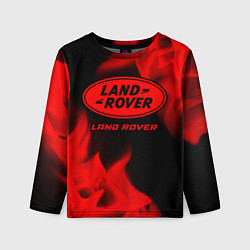 Лонгслив детский Land Rover - red gradient, цвет: 3D-принт