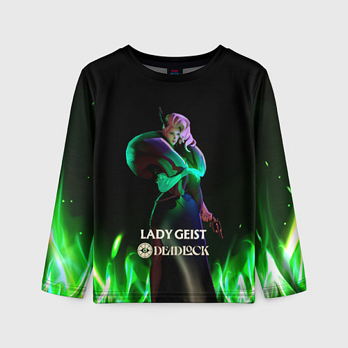 Детский лонгслив Lady Geist Deadlock / 3D-принт – фото 1