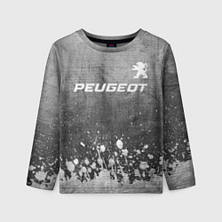 Детский лонгслив Peugeot - grey gradient посередине