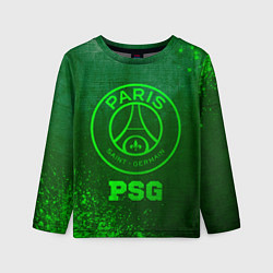 Детский лонгслив PSG - green gradient