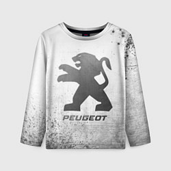 Детский лонгслив Peugeot - white gradient