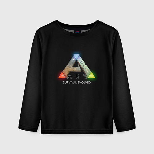 Детский лонгслив Ark: Survival Evolved logo rpg / 3D-принт – фото 1