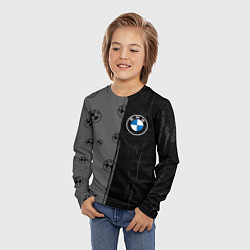 Лонгслив детский Bmw performance Темный, цвет: 3D-принт — фото 2