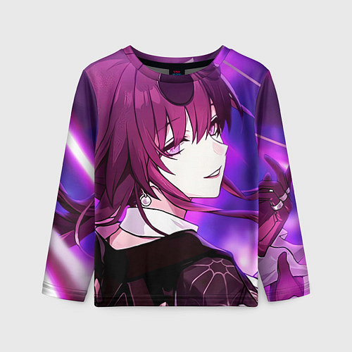 Детский лонгслив Honkai Star Rail Kafka violet light / 3D-принт – фото 1