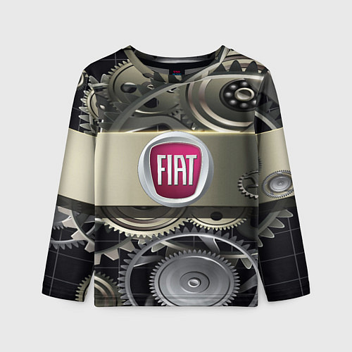 Детский лонгслив FIAT logo motors / 3D-принт – фото 1