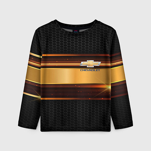 Детский лонгслив Chevrolet auto abstract / 3D-принт – фото 1