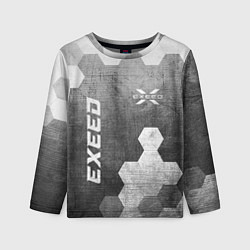 Лонгслив детский Exeed - grey gradient вертикально, цвет: 3D-принт