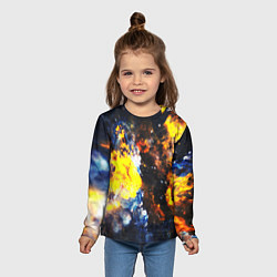 Лонгслив детский Космическая абстракция, цвет: 3D-принт — фото 2