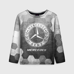 Детский лонгслив Mercedes - grey gradient